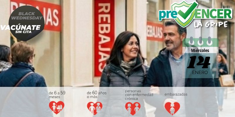 Vacunación sin cita 14 enero 2026